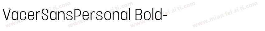 VacerSansPersonal Bold字体转换
